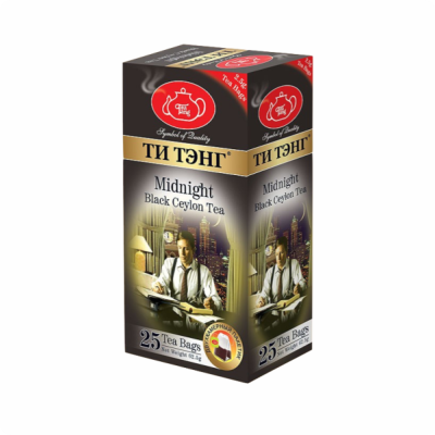 Чай ТИ ТЭНГ Для полуночников чёрный 25x2,5г картонная коробка
