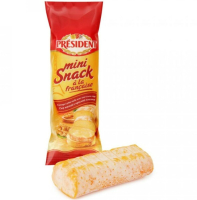 Сыр мягкий с красной плесенью Mini Snack 60% Президент, 90гр