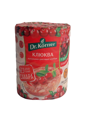 Хлебцы ДОКТОР КОРНЕР с клюквой кукурузно-рисовые 90г