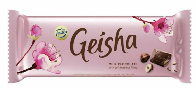 Шоколад молочный с тертым орехом GEISHA, 100гр