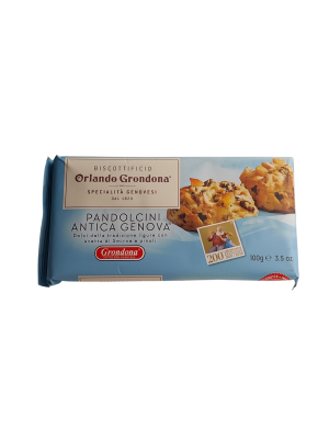 Печенье ГРОНДОНА песочное с изюмом, апельсиновой цедрой, фруктами и кедровыми орехами 100г