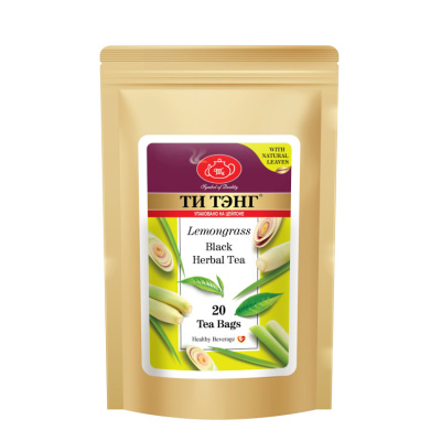 Чай ТИ ТЭНГ Лимонное сорго чёрный 20x2г в пакете из крафт-фольги