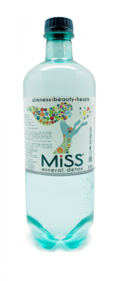 Вода минеральная MISS MINERAL DETOX газ 1л пэт