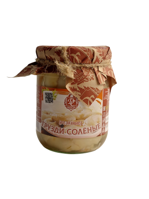 Грузди ДИКИЙ СБОР соленые резаные 0,5л. стекло