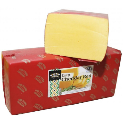 Сыр Cheddar Red м.д.ж. 50% ОАО Поставский МЗ, г. Поставы, Р.Беларусь
