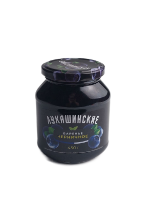 Варенье Лукашинское черничное, 450гр.