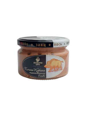 Паштет Печень кабана маринованная в пиве Деликатес Дичь 200гр. стекло