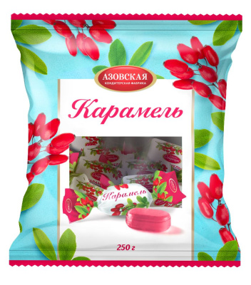 Карамель со вкусом барбариса, 250гр. КФ Азовская
