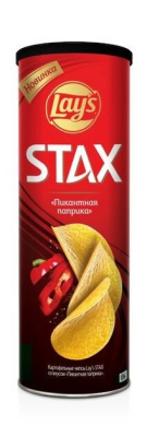 Чипсы Лэйс Стакс Пикантная паприка,140гр.