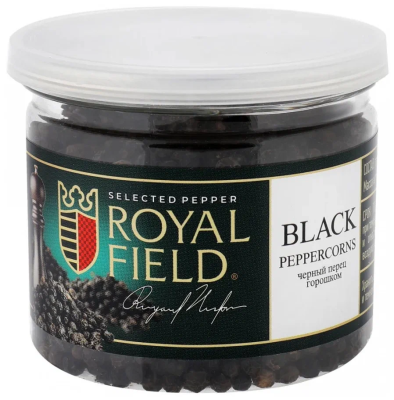 Перец чёрный горошком 80 г Royal Field