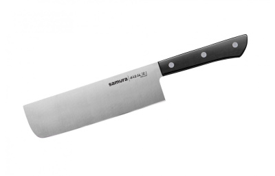 Нож Harakiri Накири, 170 мм, черная рукоять (SHR-0043B) "Samura"