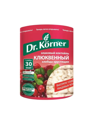 Хлебцы хрустящие Клюквенные Dr.Korner 100гр.