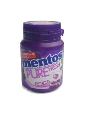 Жевательная резинка МЕНТОС Пьюр Фреш виноград, 54гр