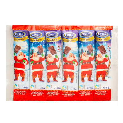 Шоколад молочный фигурный на палочке 6 шт. х 13 гр. ™ ONLY