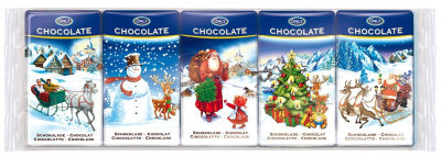 Шоколад молочный Новогодний 4 шт. х 15гр. фигурный ™ ONLY