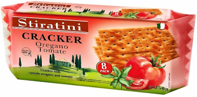 Крекеры Stiratini с томатоми и орегано 250гр.