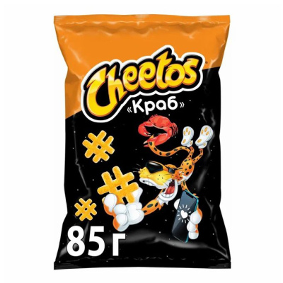 Снэки кукурузные Cheetos Краб 85г