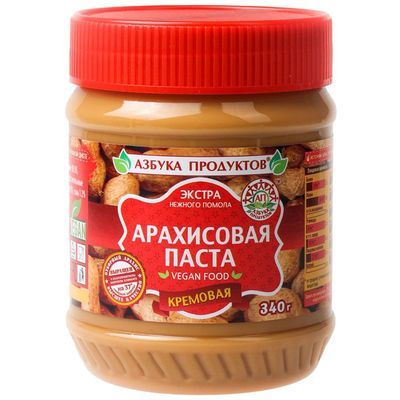 Арахисовая паста кремовая 340г. ™Азбука продуктов