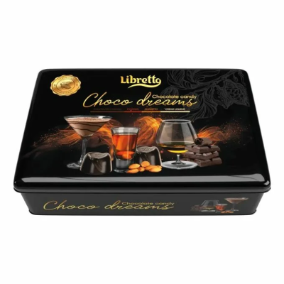Конфеты ЛИБРЕТТО в темном шоколаде Коньяк, ликер, амаретто, шоколадный коньяк 200г