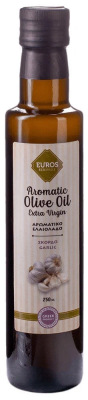 Масло оливковое Euros с чесноком нераф, 0,25л Греция