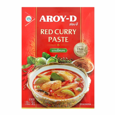 Паста Карри красная 50 г Aroy-D