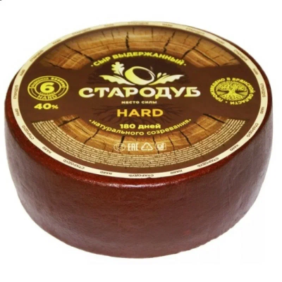 Сыр Стародуб Хард 40%, вес 