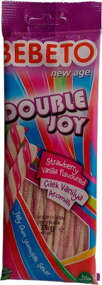 Мармелад Bebeto жевательный Double Joy, 75гр.