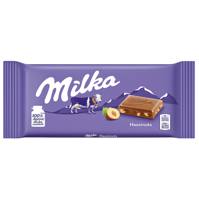 Шоколад Milka Дроблёный фундук 90г.