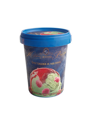 Мороженое ЖР сливочное с аром фисташка с малиной 275г ведро