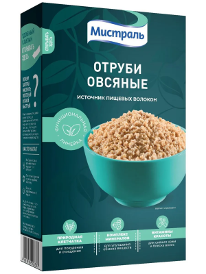 Отруби Овсяные 400г Мистраль