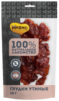 Грудки утиные Мнямс для собак, 50гр