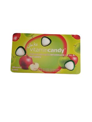 Леденцы Jake VitaminCandy Яблоко/Алма, 18гр, 15 шт