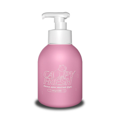 Мыло для рук CAPYFRESH пенящееся Персик 500гр. 