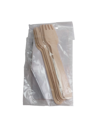 Вилка деревянная 160мм 6шт