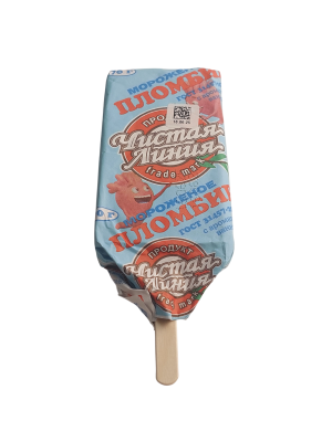 Мороженое Пломбир ванильный Эскимо пергамент 70 гр Чистая линия