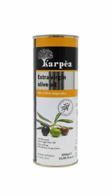 Масло KARPEA Extra virgin oil оливковое нерафинированное 0,5л ж/б