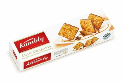 Печенье Kambly™ Eclats Croquants Флорентин с миндалем и молочным шоколадом 100гр.