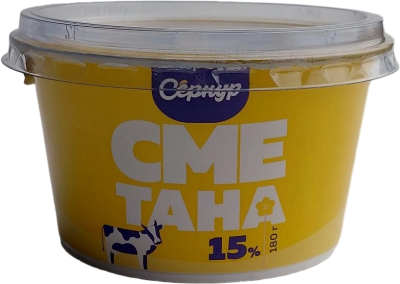Сметана СЕРНУРСКИЙ СЫРЗАВОД 15% 180г