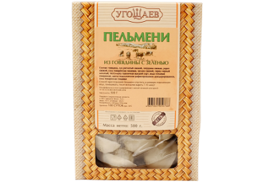 Пельмени из говядины с зеленью 500г ™Угощаев