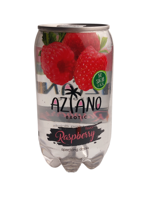 Напиток б/а газ. Малина "Aziano" 0,35л пл/б