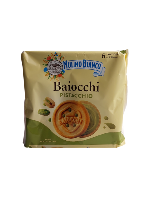 Печенье  Mulino Bianco Baiocchi  фисташковая начинка 168г