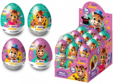 Шоколадное яйцо с игрушкой FUNNY HORSE 20 гр, КОНФИТРЕЙД