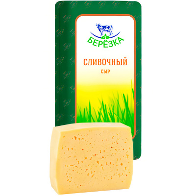 Сыр Сливочный, мдж 50% Березка Республика Беларусь