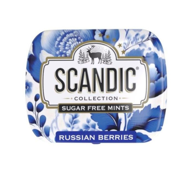 Леденцы без сахара Scandic Original Смородина-базилик, 14гр.