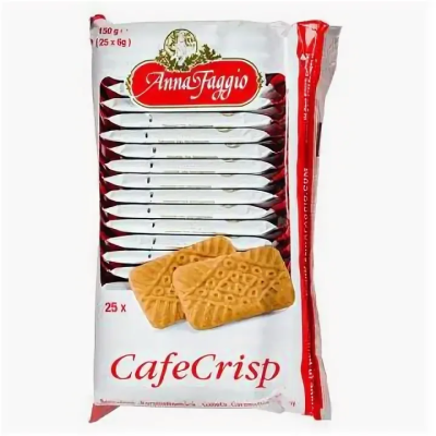 Печенье Anna Faggio Cafe Crips хрустящее карамелизированное 150гр.