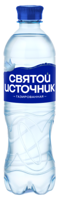 Питьевая вода СВЯТОЙ ИСТОЧНИК газированная, 0,5 л