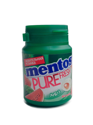 Ментос жевательная резинка, Pure White арбуз, 54гр