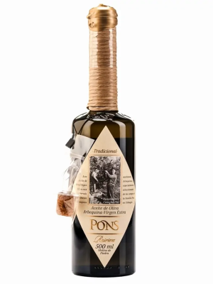 Масло Pons Janiroc Extra virgin oil Reserva Arbequina органик нерафинированное 0,5л ст/б