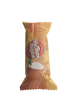 Мороженое Московская Лакомка пломбир ванильный во взбитой шок. глазури 80гр Чистая Линия 