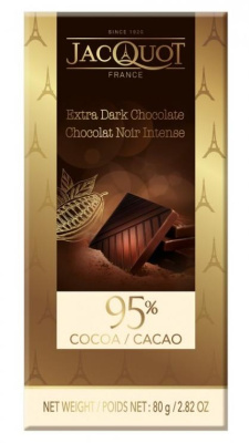 Шоколад горький Jacquot 95% какао 80гр.